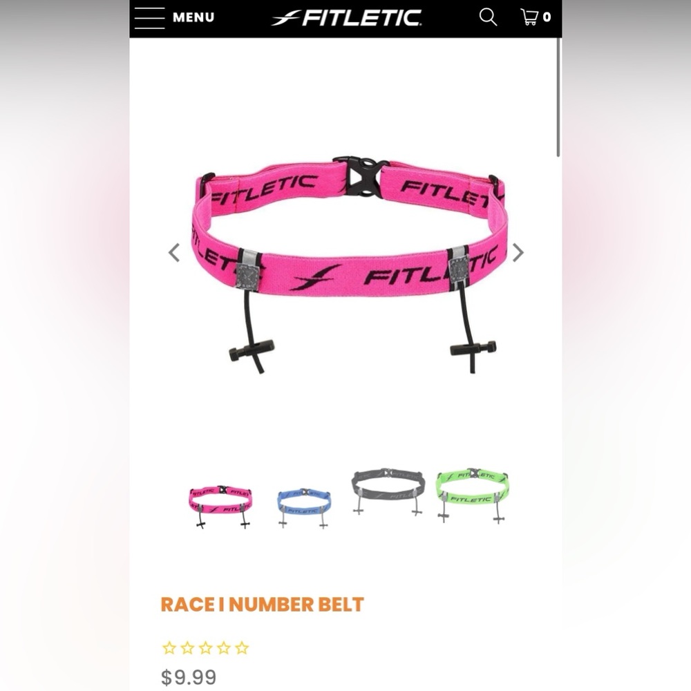 Pink Race Belt